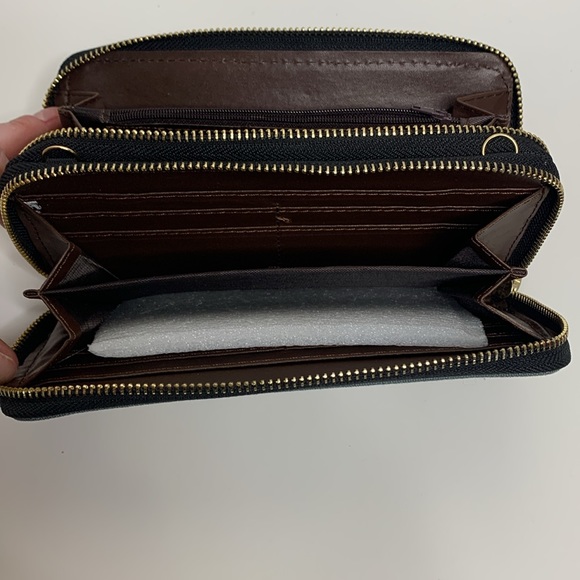 Aztec Wallet | Bright Canvas Two Zipper Wallet | Hippie Travel Bag | Boho Print - Picture 5 of 7